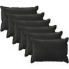 Pagalvėlės užvalkalas 6 pcs HOUTEN Juoda 50 x 80 cm Aksomas