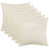 Pagalvėlės užvalkalas 6 pcs HOUTEN Kreminė 55 x 55 cm Bouclé