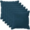 Pagalvėlės užvalkalas 6 pcs HOUTEN Mėlyna 35 x 35 cm Aksomas