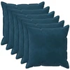 Pagalvėlės užvalkalas 6 pcs HOUTEN Mėlyna 80 x 80 cm Aksomas