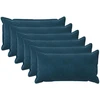 Pagalvėlės užvalkalas 6 pcs HOUTEN Mėlyna 40 x 70 cm Aksomas