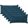 Pagalvėlės užvalkalas 6 pcs HOUTEN Mėlyna 40 x 70 cm Aksomas