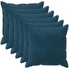 Pagalvėlės užvalkalas 6 pcs HOUTEN Mėlyna 65 x 65 cm Aksomas