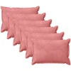 Pagalvėlės užvalkalas 6 vnt. HOUTEN Rožinė 50 x 70 cm Aksomas