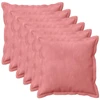 Pagalvėlės užvalkalas 6 pcs HOUTEN Rožinė 30 x 30 cm Aksomas