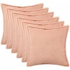 Pagalvėlės užvalkalas 6 pcs HOUTEN Rožinė 30 x 30 cm Bouclé