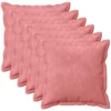 Pagalvėlės užvalkalas 6 pcs HOUTEN Rožinė 30 x 30 cm Aksomas