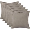 Pagalvėlės užvalkalas 6 pcs HOUTEN Šviesiai pilka 55 x 55 cm