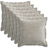 Pagalvėlės užvalkalas 6 pcs HOUTEN Šviesiai pilka 40 x 40 cm