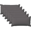 Pagalvėlės užvalkalas 6 pcs HOUTEN Šviesiai pilka 40 x 80 cm