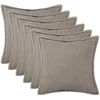Pagalvėlės užvalkalas 6 pcs HOUTEN Šviesiai pilka 55 x 55 cm