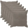 Pagalvėlės užvalkalas 6 pcs HOUTEN Šviesiai pilka 80 x 80 cm