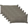 Pagalvėlės užvalkalas 6 pcs HOUTEN Šviesiai pilka 40 x 80 cm