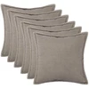 Pagalvėlės užvalkalas 6 pcs HOUTEN Šviesiai pilka 65 x 65 cm