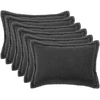 Pagalvėlės užvalkalas 6 pcs HOUTEN Tamsiai pilka 50 x 75 cm