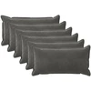 Pagalvėlės užvalkalas 6 pcs HOUTEN Tamsiai pilka 40 x 80 cm