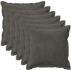 Pagalvėlės užvalkalas 6 pcs HOUTEN Tamsiai pilka 30 x 30 cm