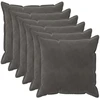 Pagalvėlės užvalkalas 6 pcs HOUTEN Tamsiai pilka 80 x 80 cm