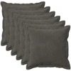 Pagalvėlės užvalkalas 6 pcs HOUTEN Tamsiai pilka 50 x 50 cm