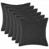 Pagalvėlės užvalkalas 6 pcs HOUTEN Tamsiai pilka 70 x 70 cm