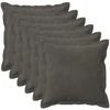 Pagalvėlės užvalkalas 6 pcs HOUTEN Tamsiai pilka 40 x 40 cm