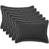Pagalvėlės užvalkalas 6 pcs HOUTEN Tamsiai pilka 40 x 60 cm