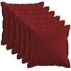 Pagalvėlės užvalkalas 6 pcs HOUTEN Vyno raudona 45 x 45 cm