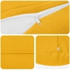 Pagalvėlės užvalkalas 6 vnt. HEERLEN Šviesi geltona Ø 40 cm