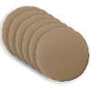 Pagalvėlės užvalkalas 6 vnt. HEERLEN Taupe Ø 60 cm Poliesteris