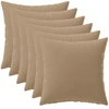 Pagalvėlės užvalkalas 6 vnt. HEERLEN Taupe 35 x 35 cm