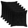 Pagalvėlės užvalkalas 6 vnt. HOUTEN Juoda 65 x 65 cm