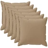 Pagalvėlės užvalkalas 6 vnt. HOUTEN Taupe 35 x 35 cm