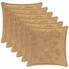 Pagalvėlės užvalkalas 6 vnt. HOUTEN Taupe 35 x 35 cm
