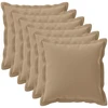 Pagalvėlės užvalkalas 6 vnt. HOUTEN Taupe 70 x 70 cm