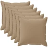 Pagalvėlės užvalkalas 6 vnt. HOUTEN Taupe 45 x 45 cm