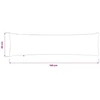 Pagalvėlės užvalkalas ALMELO Šviesiai pilka 40 x 145 cm