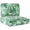 Pallet pagalvių rinkinys Gėlių 2 pcs Žalios Lapų Raštas