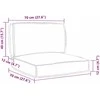 Pallet pagalvių rinkinys Gėlių 2 pcs Žalios Lapų Raštas
