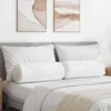 Pagalvės 2 pcs Balta Ø 25 x 70 cm audinys