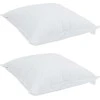 Pagalvė su pagalve 2 pcs Balta 60 x 60 cm Medvilnė