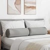 Pagalvės 2 pcs Debesų pilka Ø 25 x 70 cm audinys