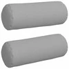 Pagalvės 2 pcs Debesų pilka Ø 25 x 70 cm audinys