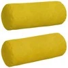 Pagalvės 2 pcs Geltona Ø 15 x 40 cm Kordūrinis audinys