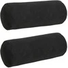 Pagalvės 2 pcs Juoda Ø 15 x 40 cm Kordūrinis audinys