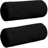 Pagalvės 2 pcs Juoda Ø 15 x 40 cm Mikropluošto audinys