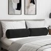 Pagalvės 2 pcs Juoda Ø 25 x 70 cm Kordūrinis audinys