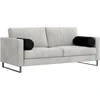 Pagalvės 2 pcs Juoda Ø 25 x 70 cm Mikropluošto audinys