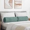 Pagalvės 2 pcs Jūrinė žalia Ø 25 x 70 cm Kordūrinis audinys