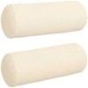 Pagalvės 2 pcs Kreminė Ø 25 x 70 cm Kordūrinis audinys