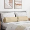 Pagalvės 2 pcs Kreminė Ø 25 x 70 cm Mikropluošto audinys